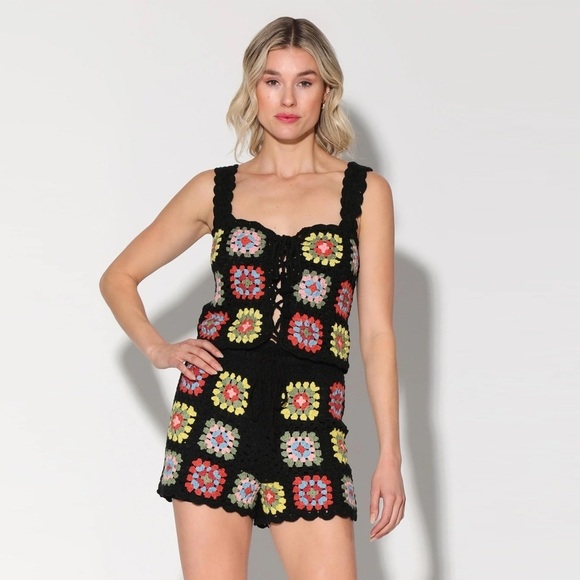 Walter Baker Tops - NWT - Walter Baker - Tamara Top - Patchwork Crochet